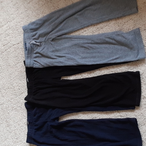 The Children's Place Other - Set of 3 fleece comfy pants, navy, black and gray